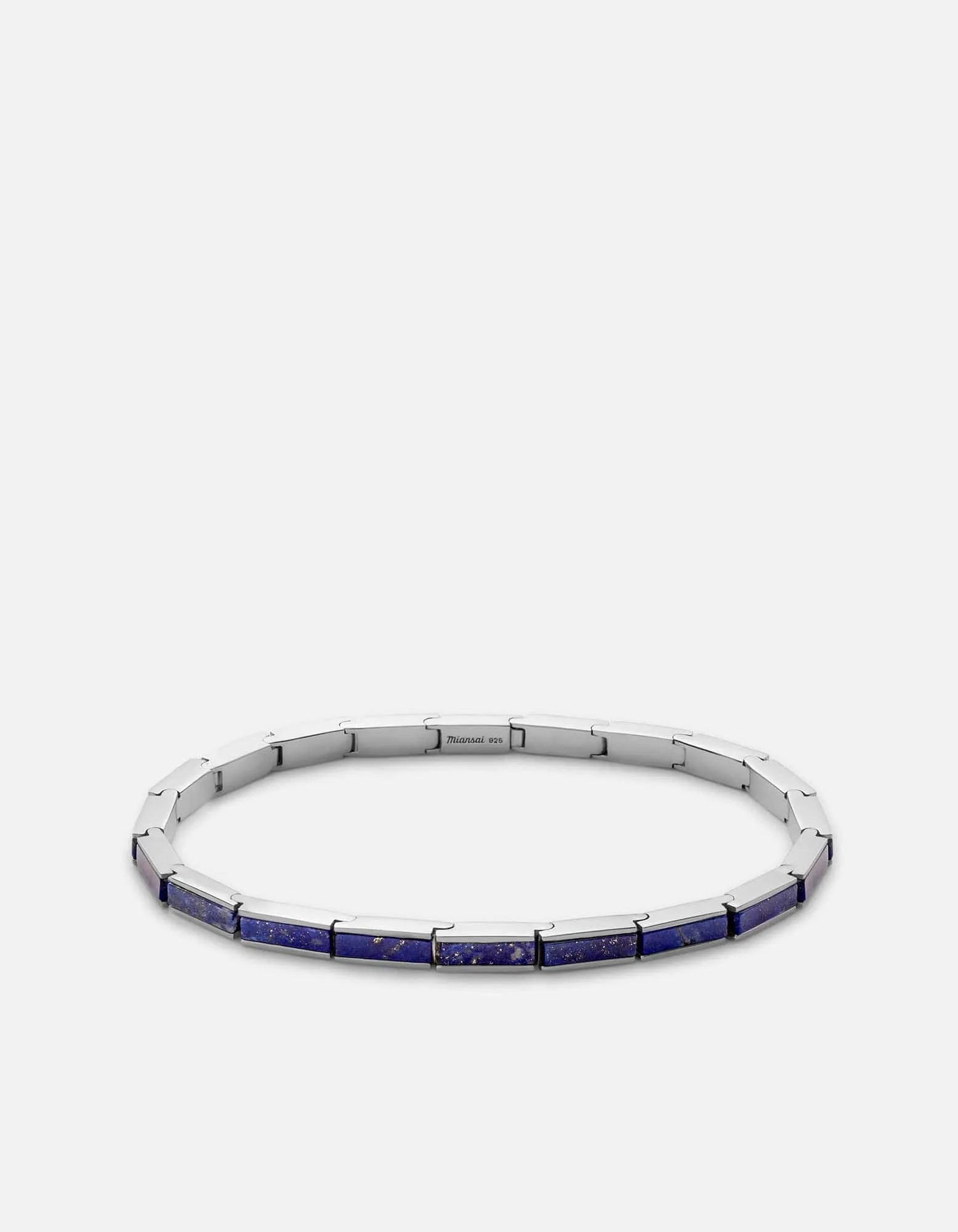 Line Lapis Bracelet, Sterling Silver