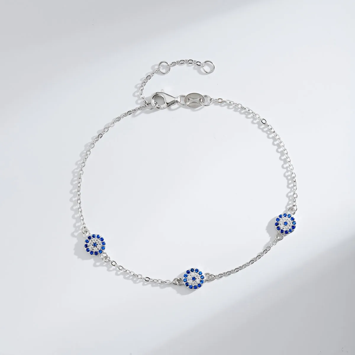 Lola Trio Disc Evil Eye Bracelet