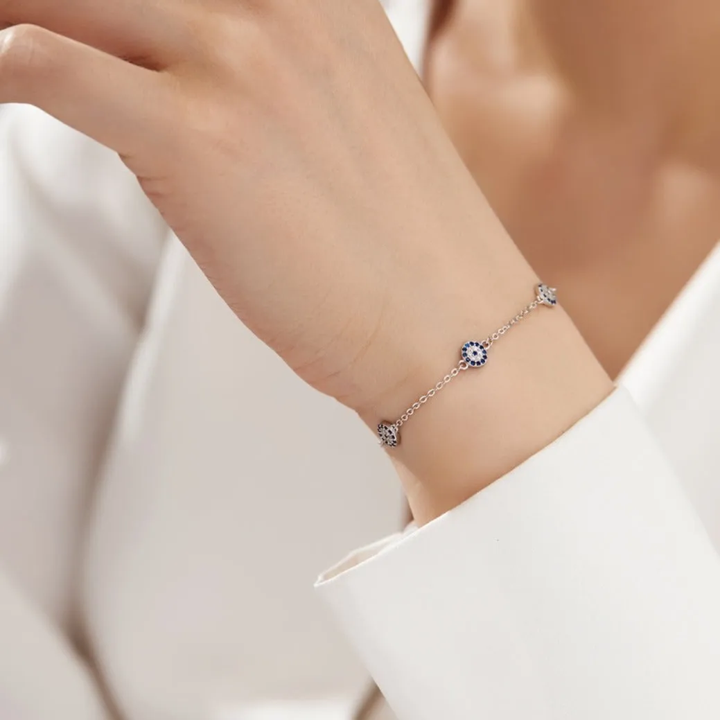 Lola Trio Disc Evil Eye Bracelet