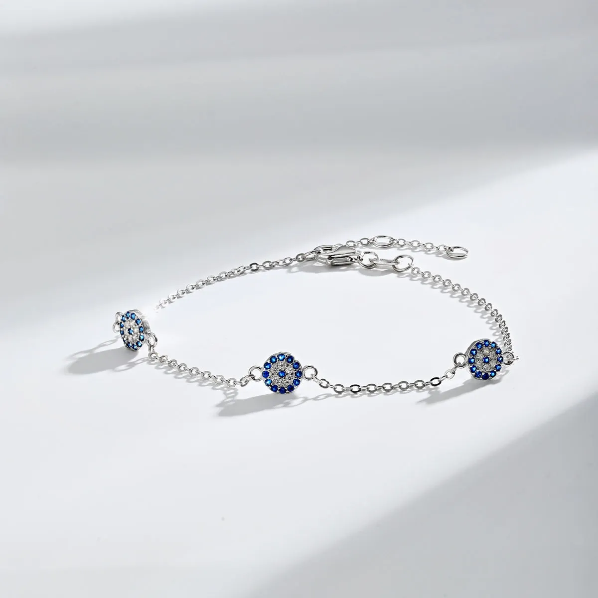 Lola Trio Disc Evil Eye Bracelet