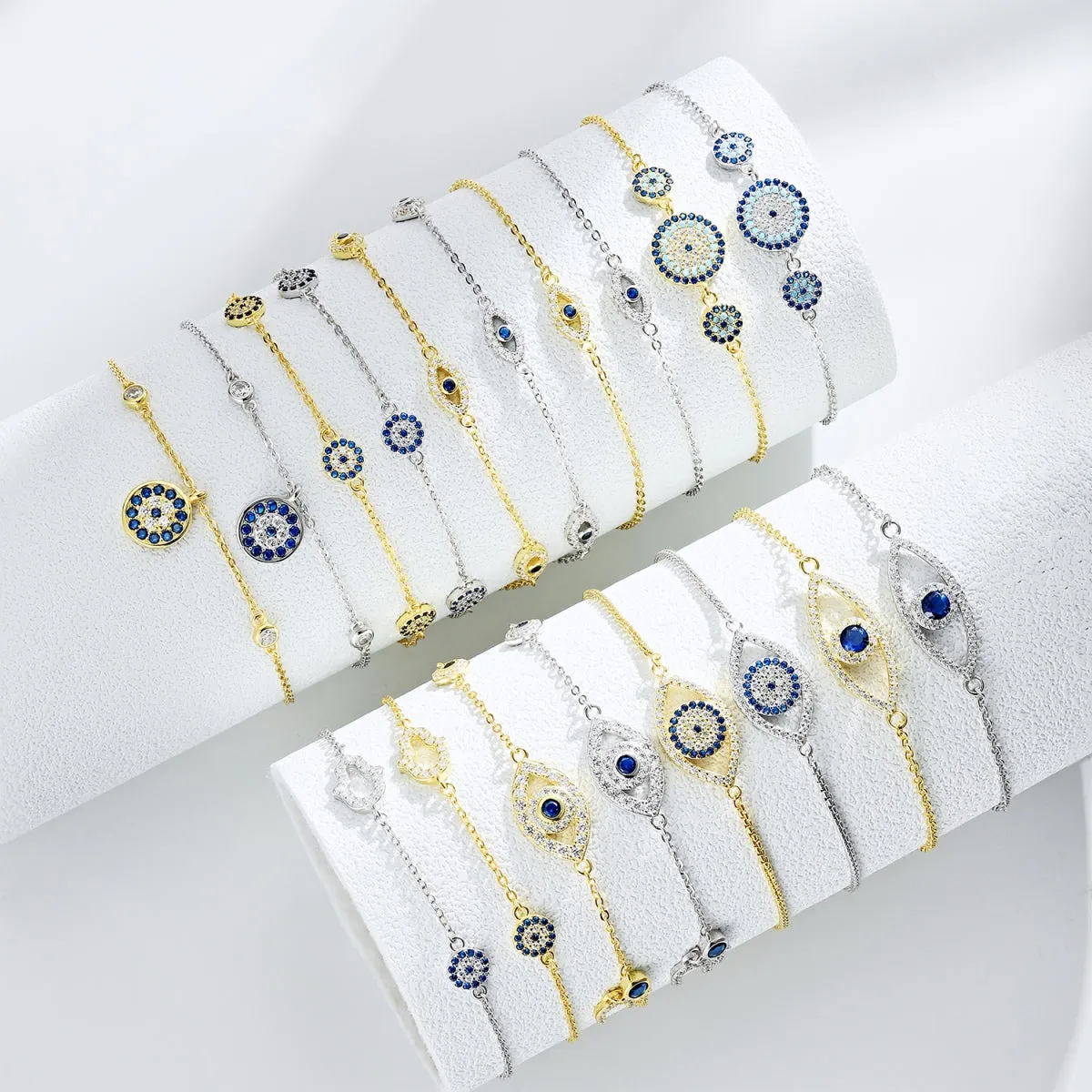 Lola Trio Disc Evil Eye Bracelet