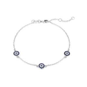 Lola Trio Disc Evil Eye Bracelet