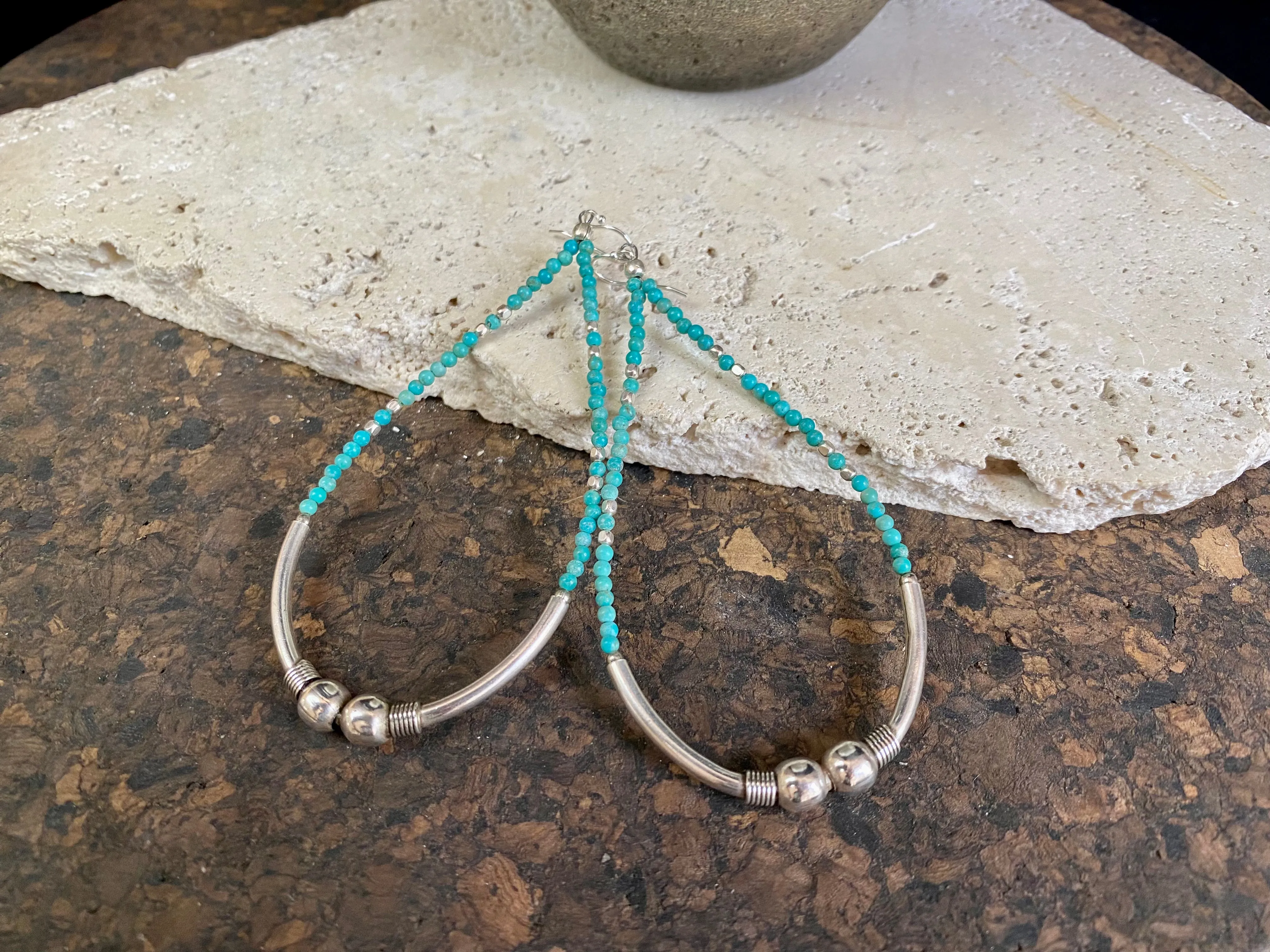 Long Turquoise Earrings