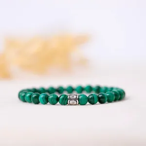 Malachite Gemstone Bracelet 6mm