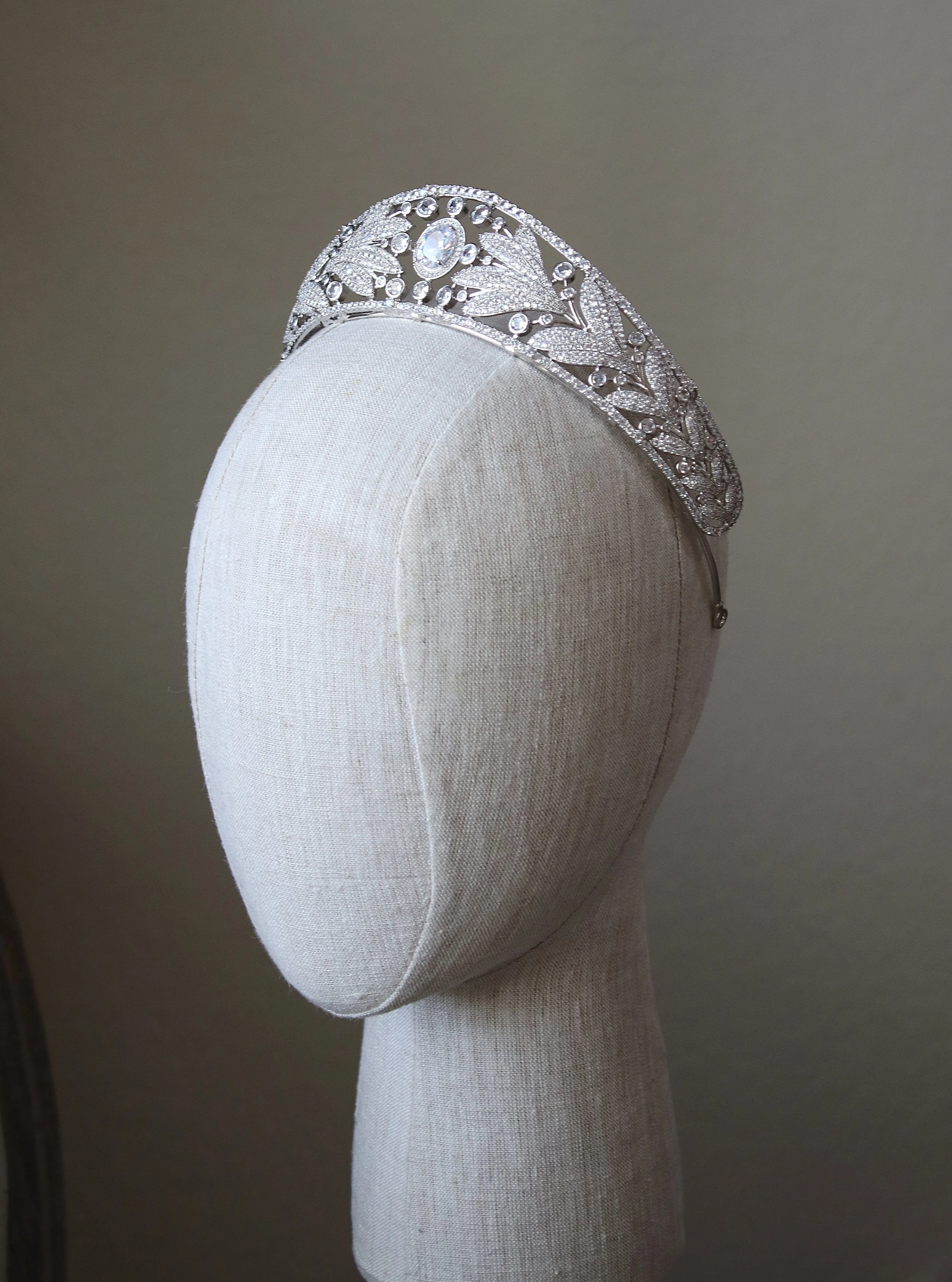 MARIE ADELAIDE Simulated Diamond Royal Bridal Crown