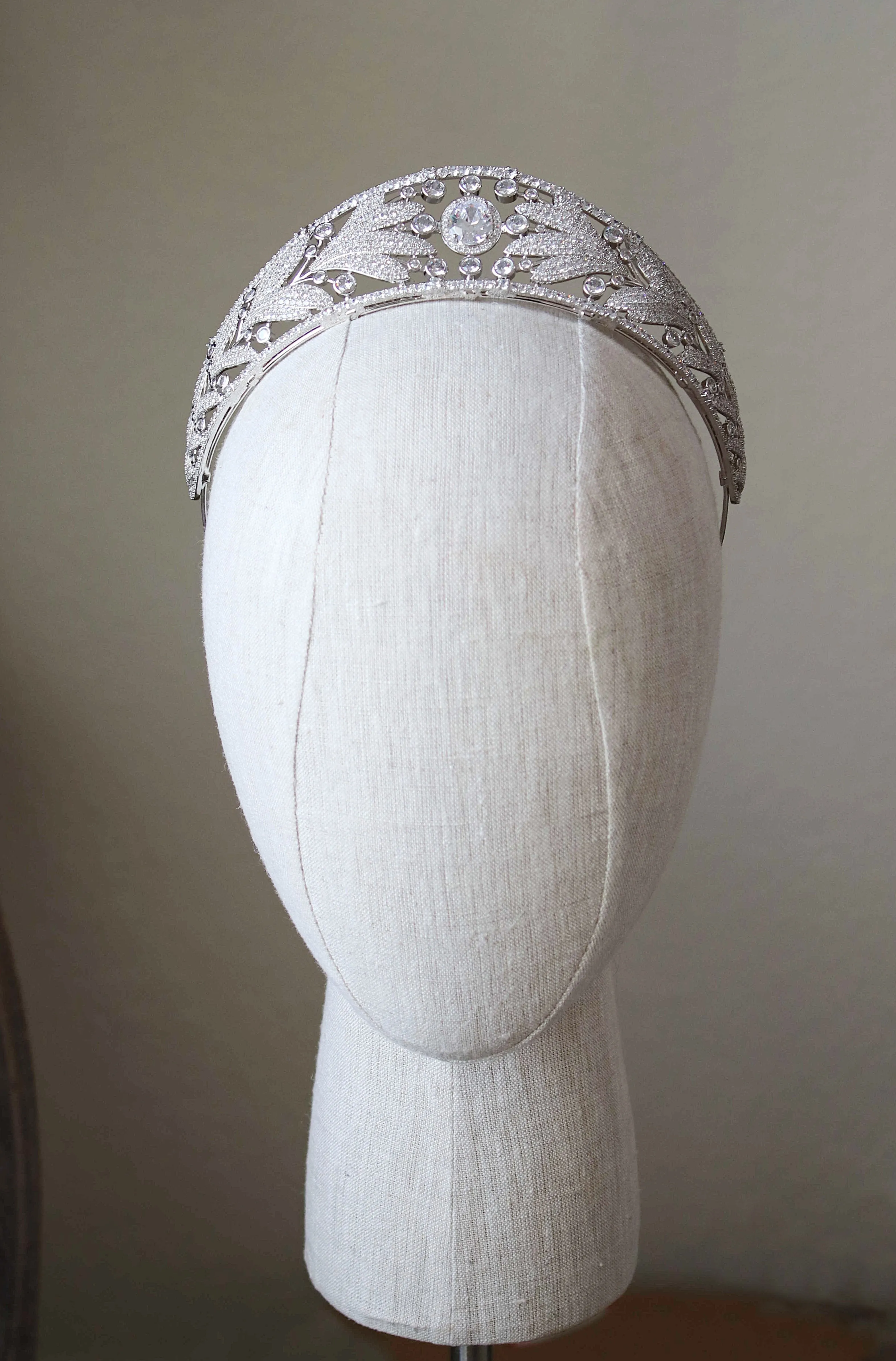 MARIE ADELAIDE Simulated Diamond Royal Bridal Crown