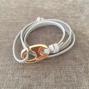 Miansai Gold Plated Brummel Hook Bracelet