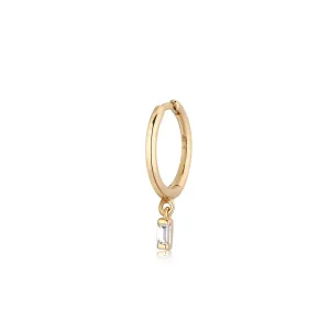 MILEY | Single Topaz Huggie Hoop