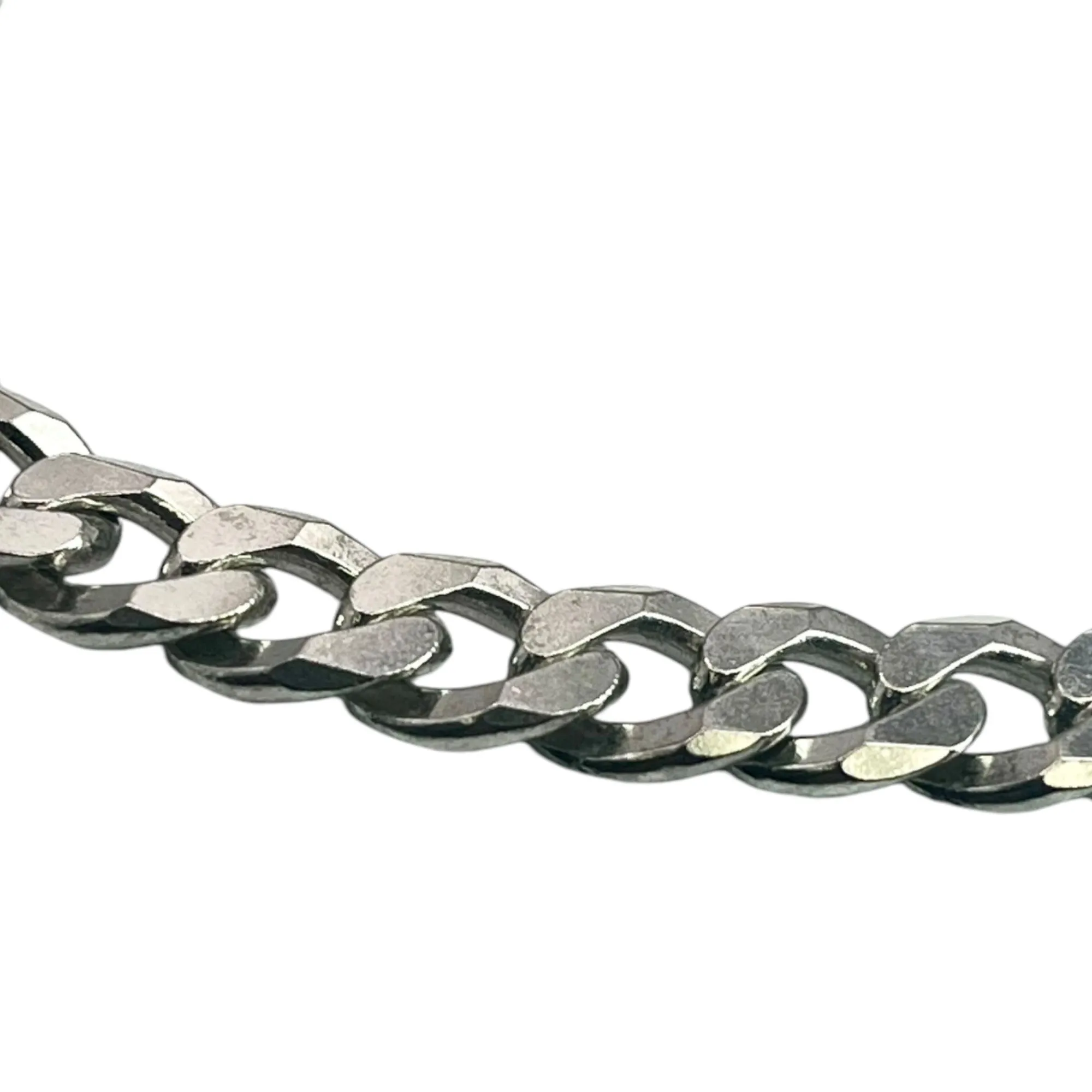 Milor 925 Sterling Silver Men's Curb Cuban Chain Bracelet 8 Inch 8mm Classic