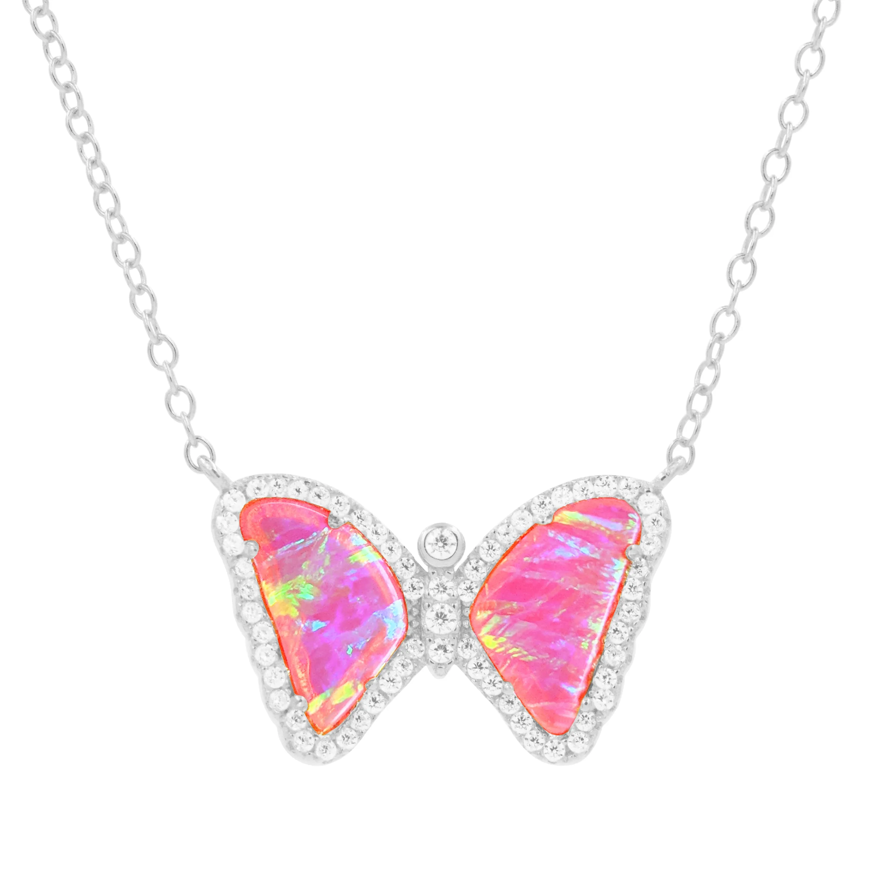 Mini Opal Butterfly Necklace