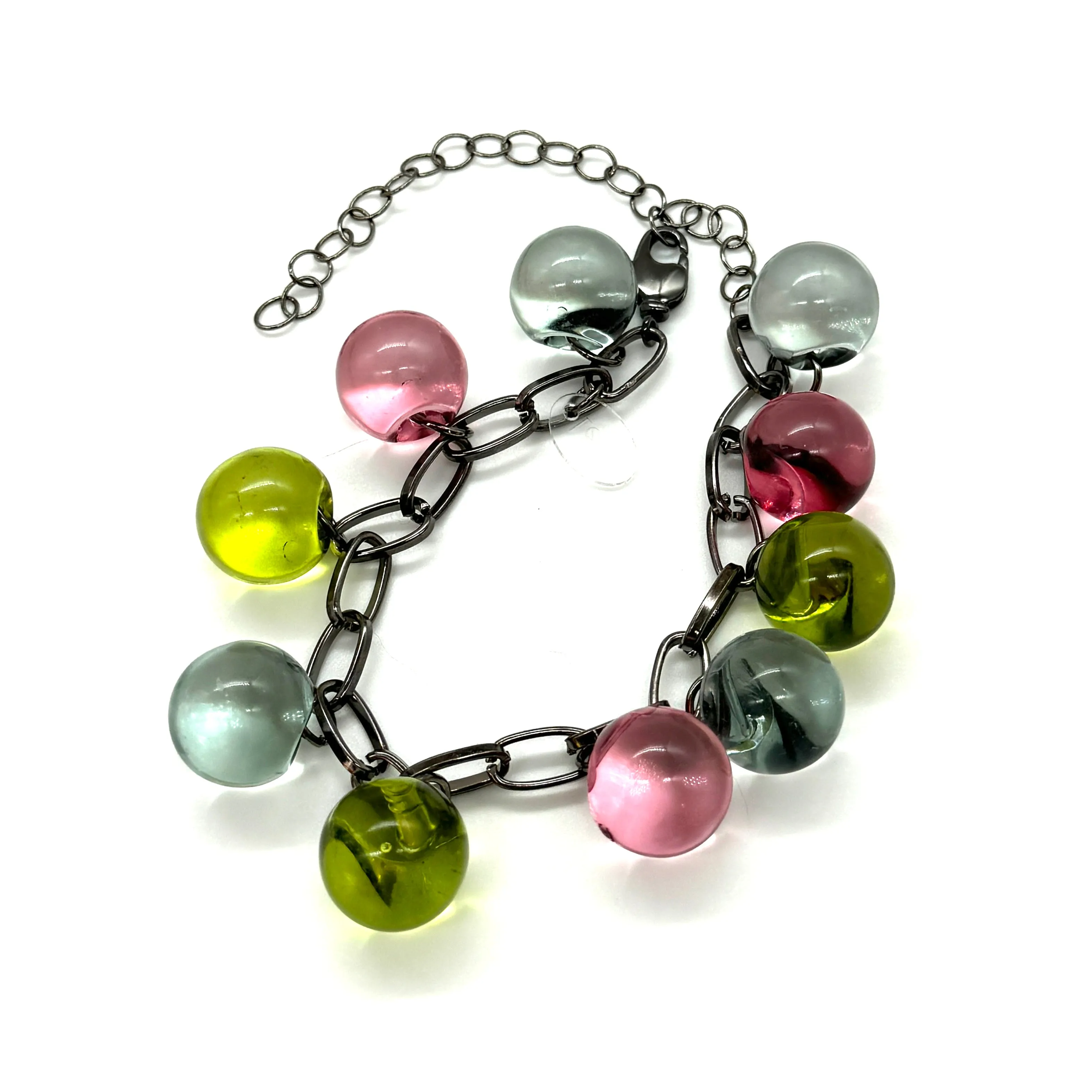 Mixed Vintage Berry Charm Bracelet