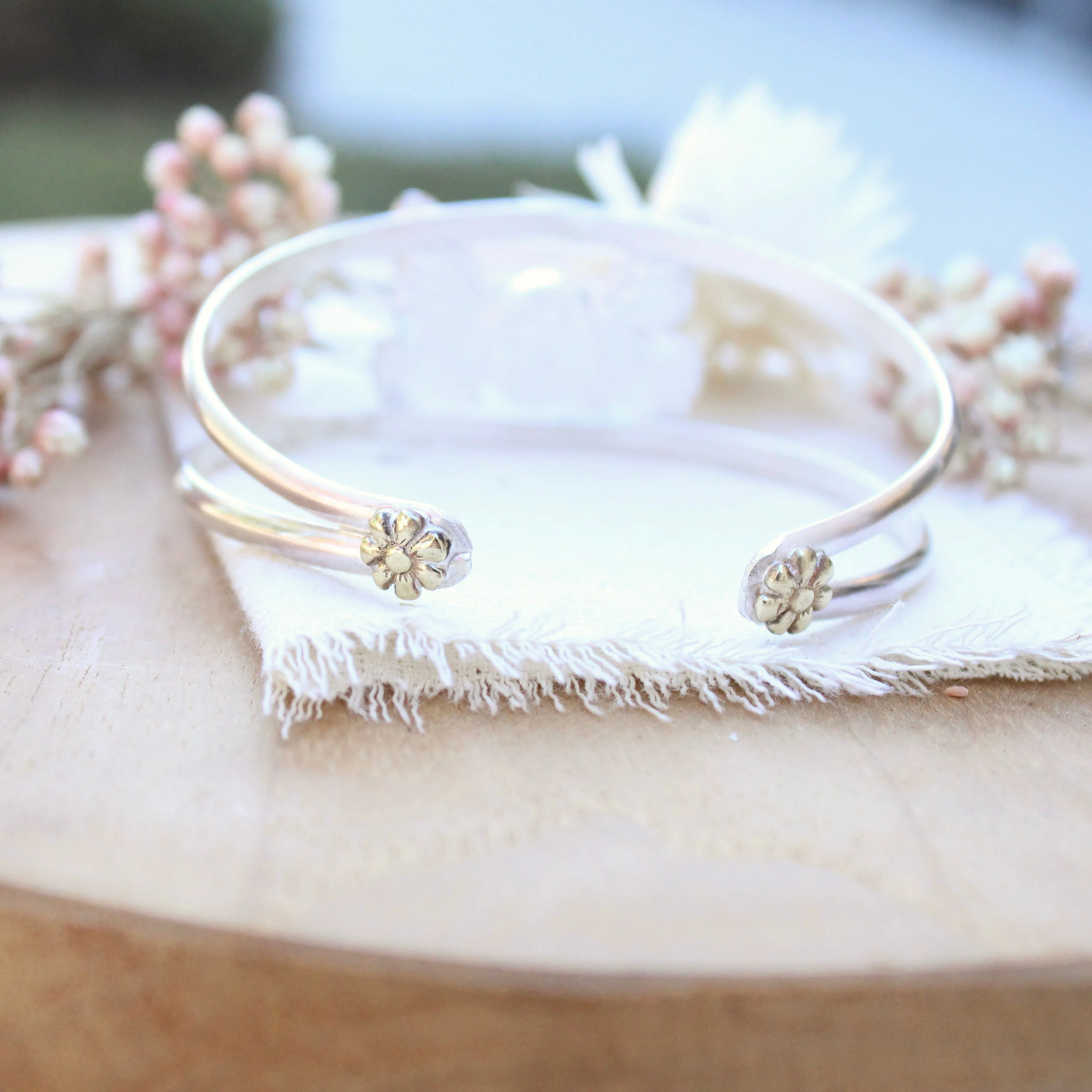 Monarch Butterfly With Citrine Cuff Bracelet