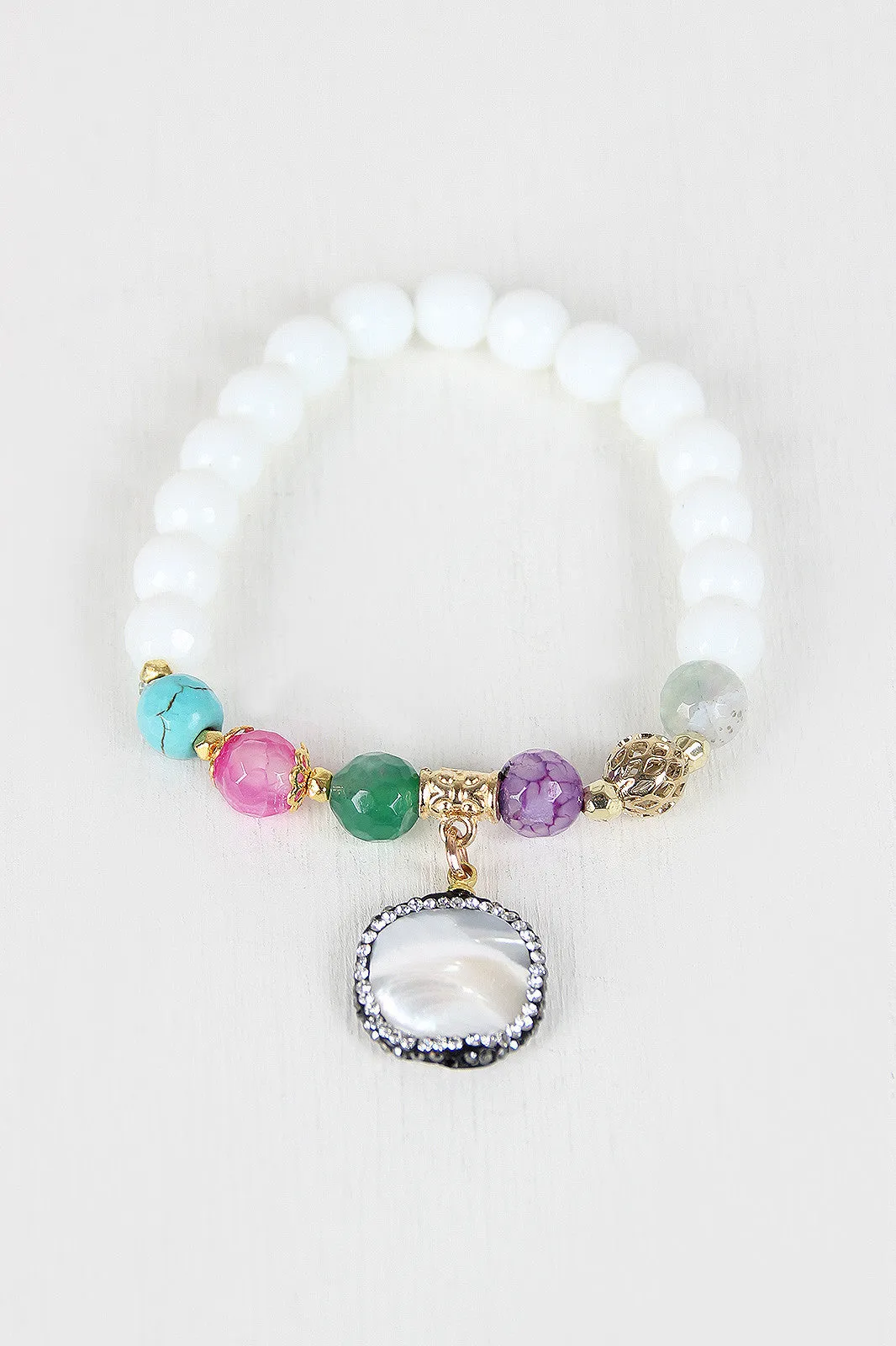 Multicolor Stones Beaded Sweetness Bracelet