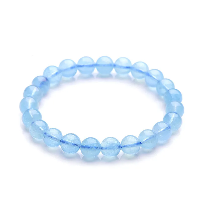 Natural aquamarine loose beads