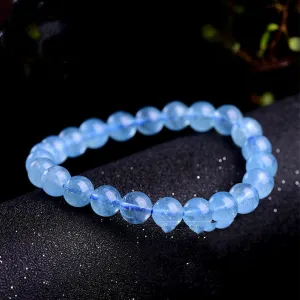 Natural aquamarine loose beads