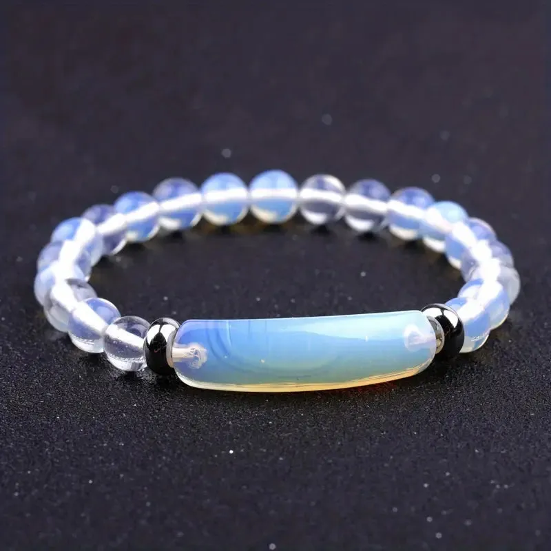 Natural Gemstone Crystal Rough Bracelet