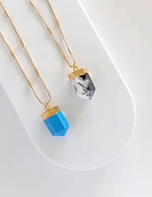 Nuance Crystal Point Necklaces