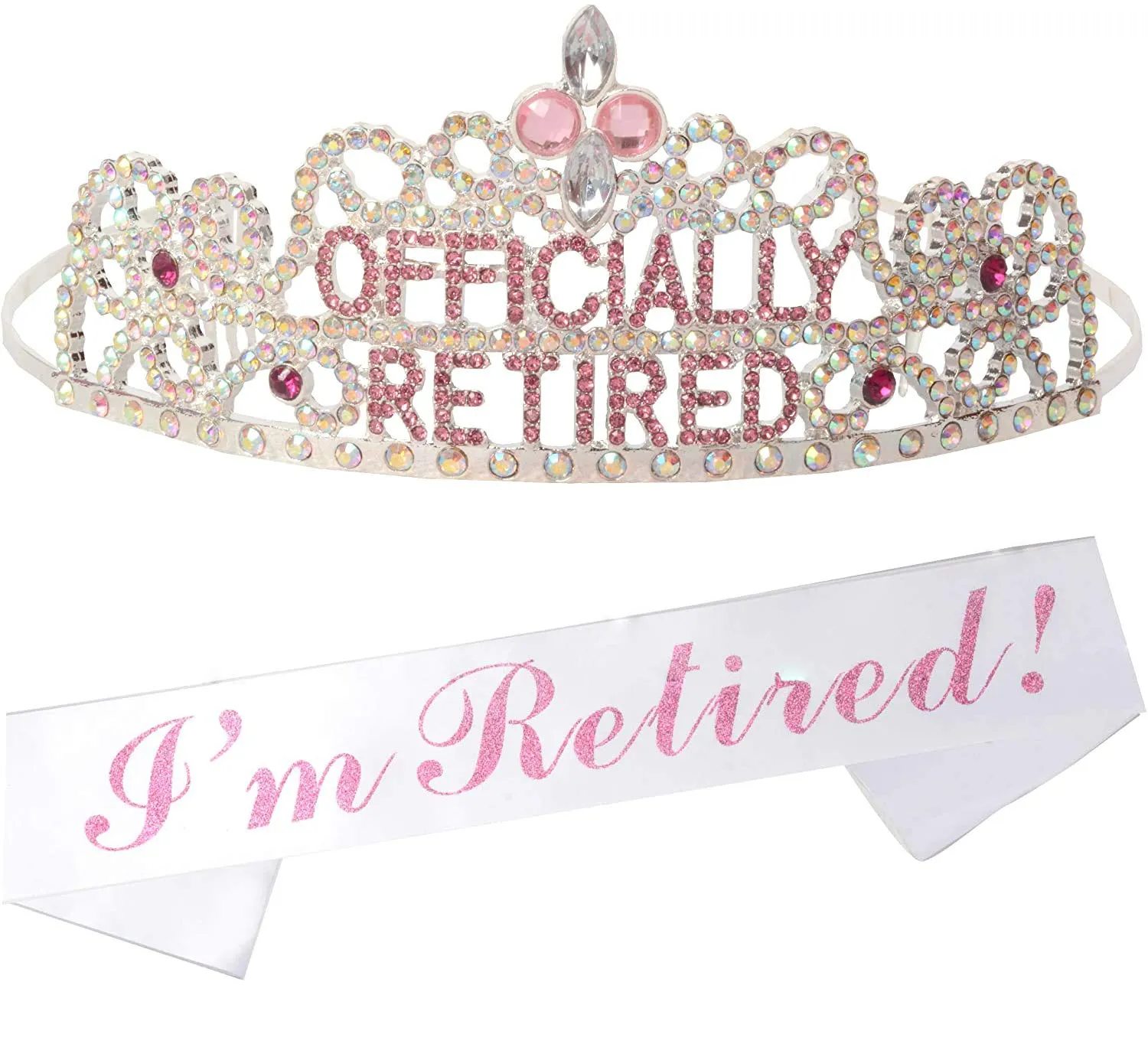 Officially Retired Retirement Party Set, Officially Retired Tiara/Crown, Retired Sash