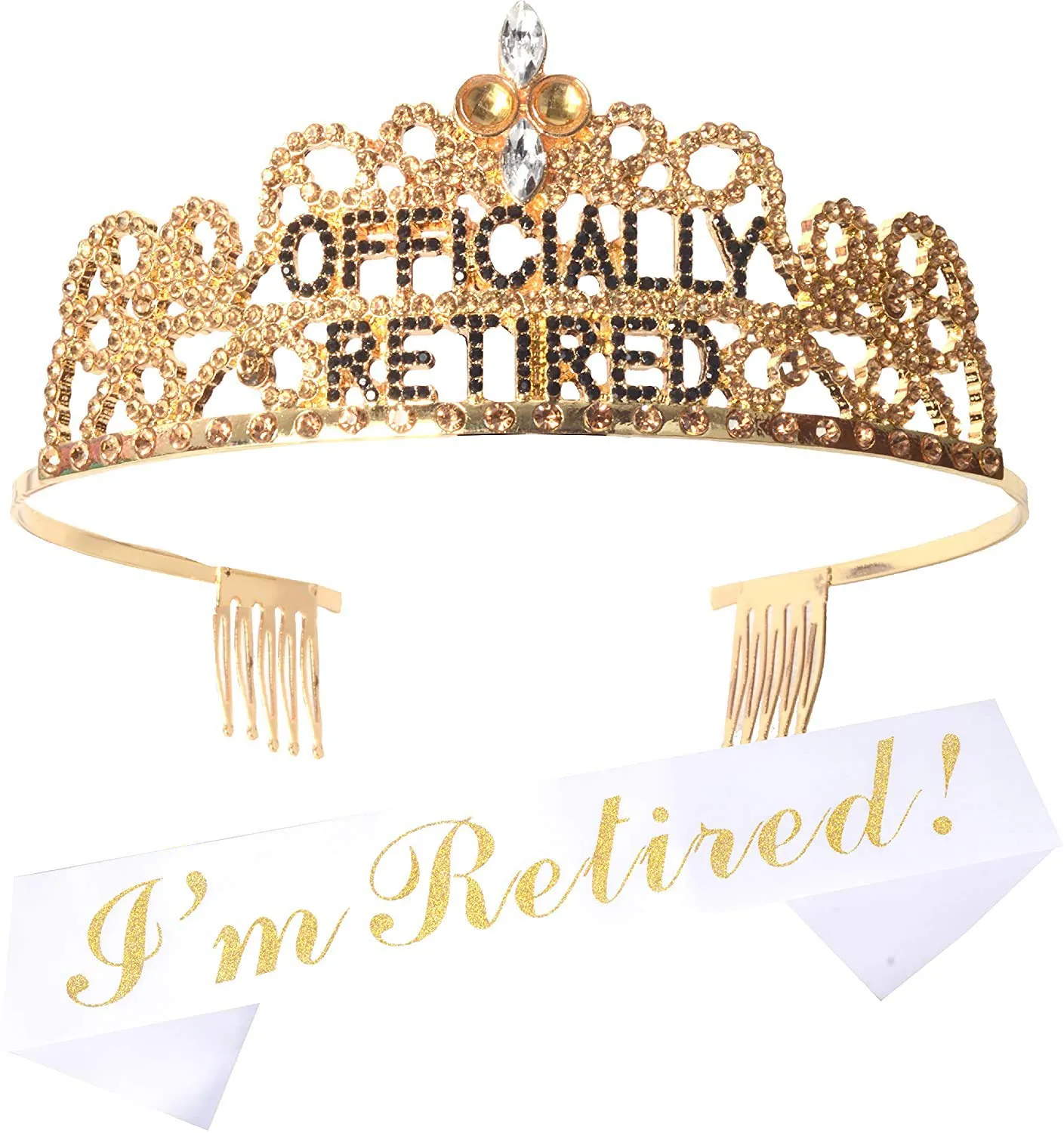 Officially Retired Retirement Party Set, Officially Retired Tiara/Crown, Retired Sash