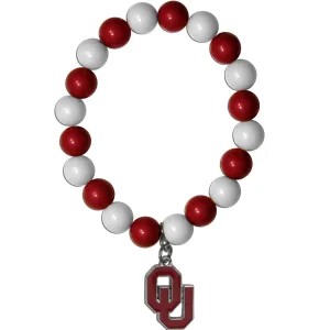 Oklahoma Sooners Fan Bead Bracelet