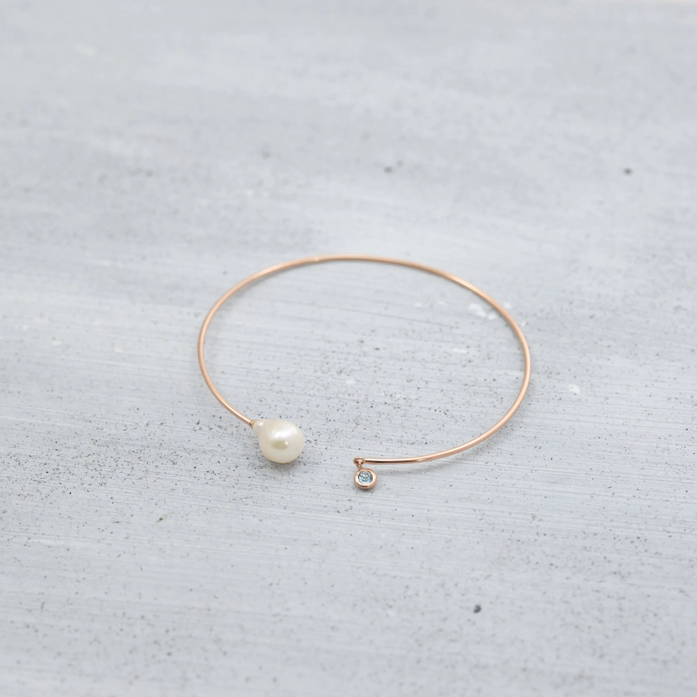 One and only pearl cuff Bracelet - 14K/ 18K Gold