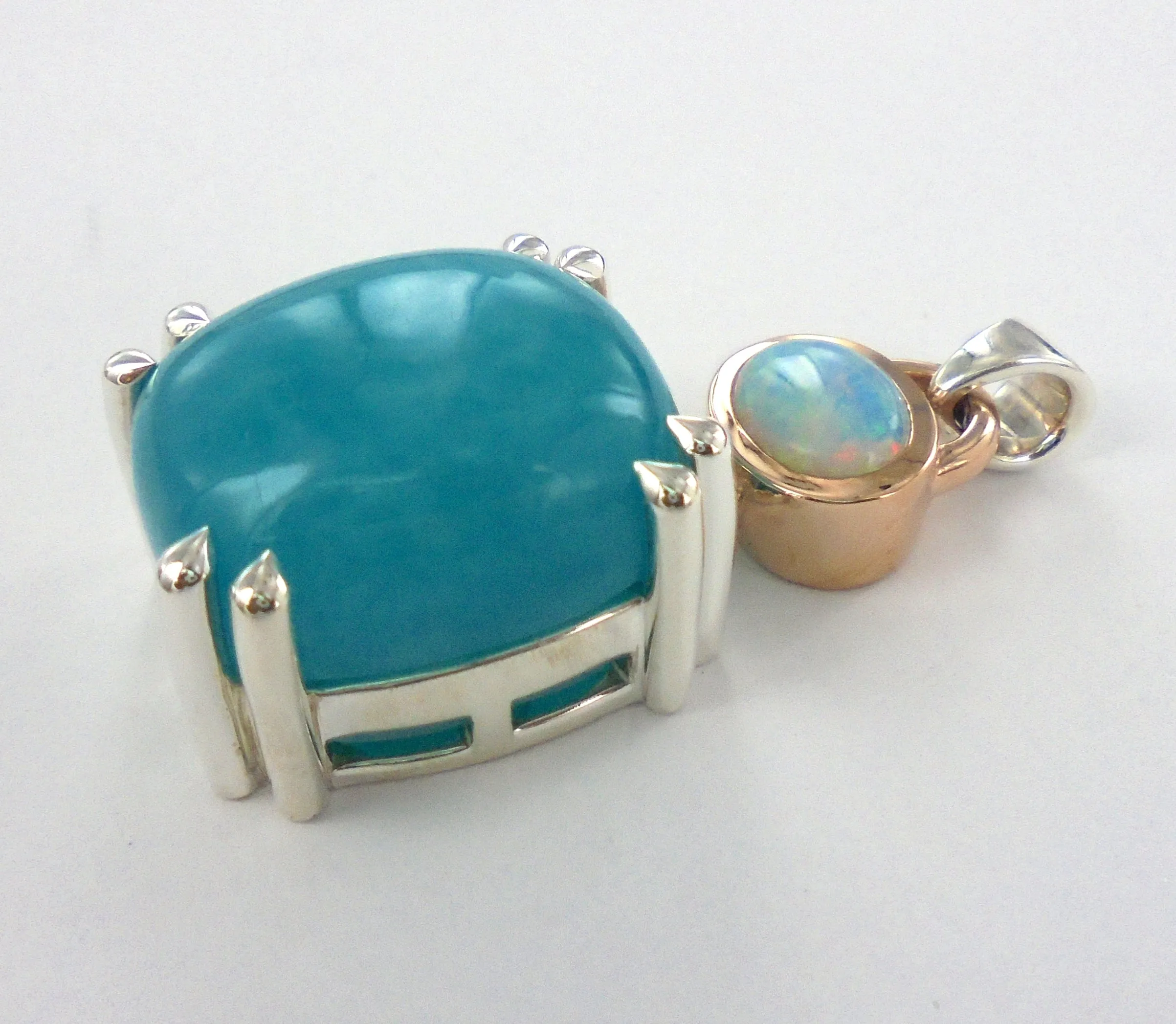 Opal and Amazonite Pendant Ai67