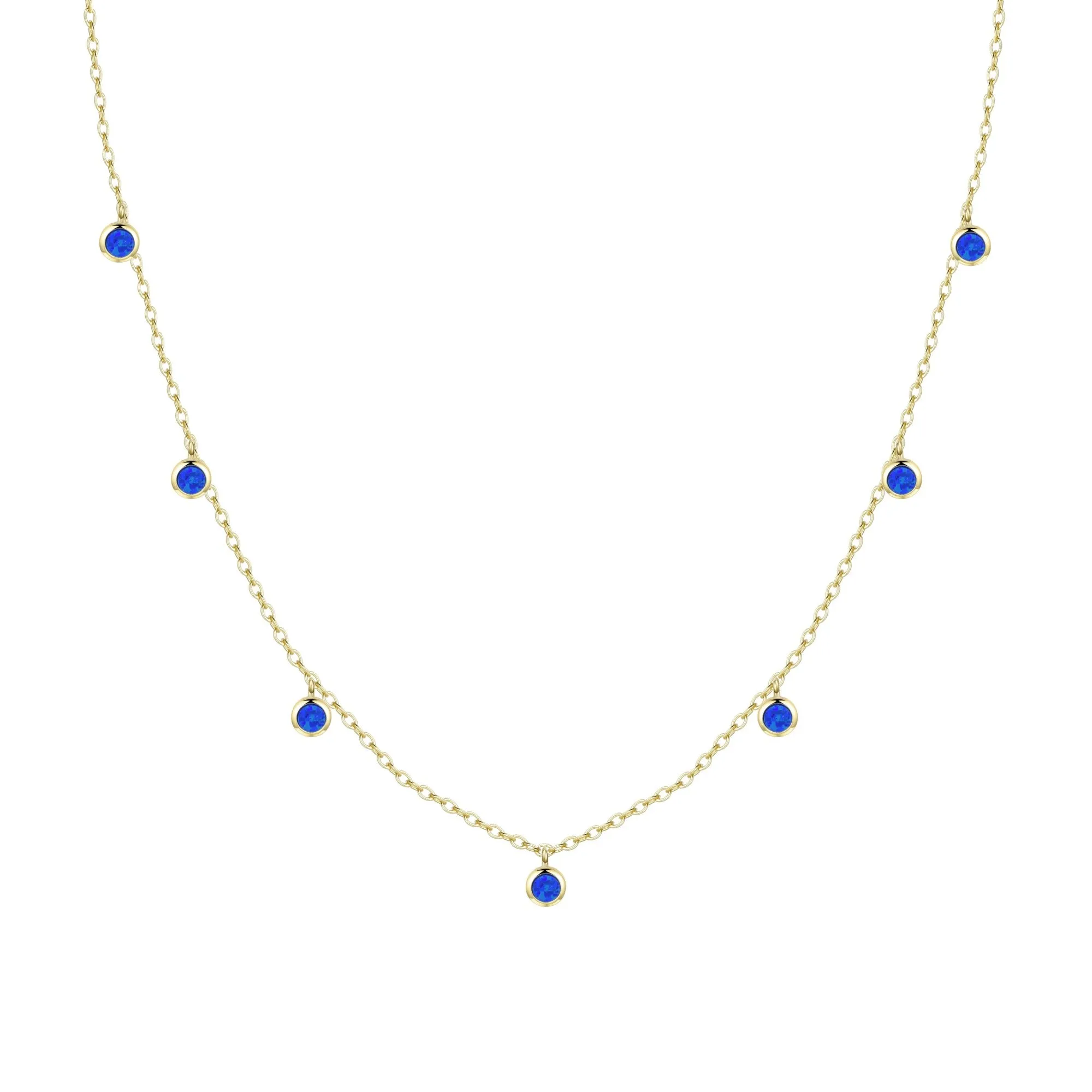 Opal Dew Drops Reversible Layering Necklace