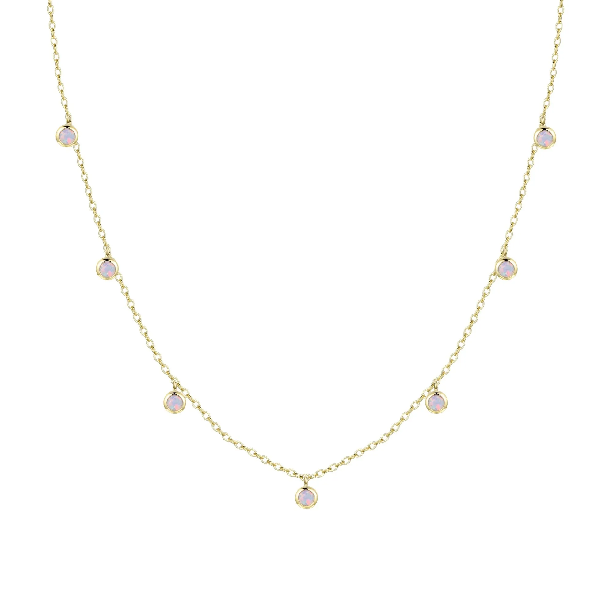 Opal Dew Drops Reversible Layering Necklace