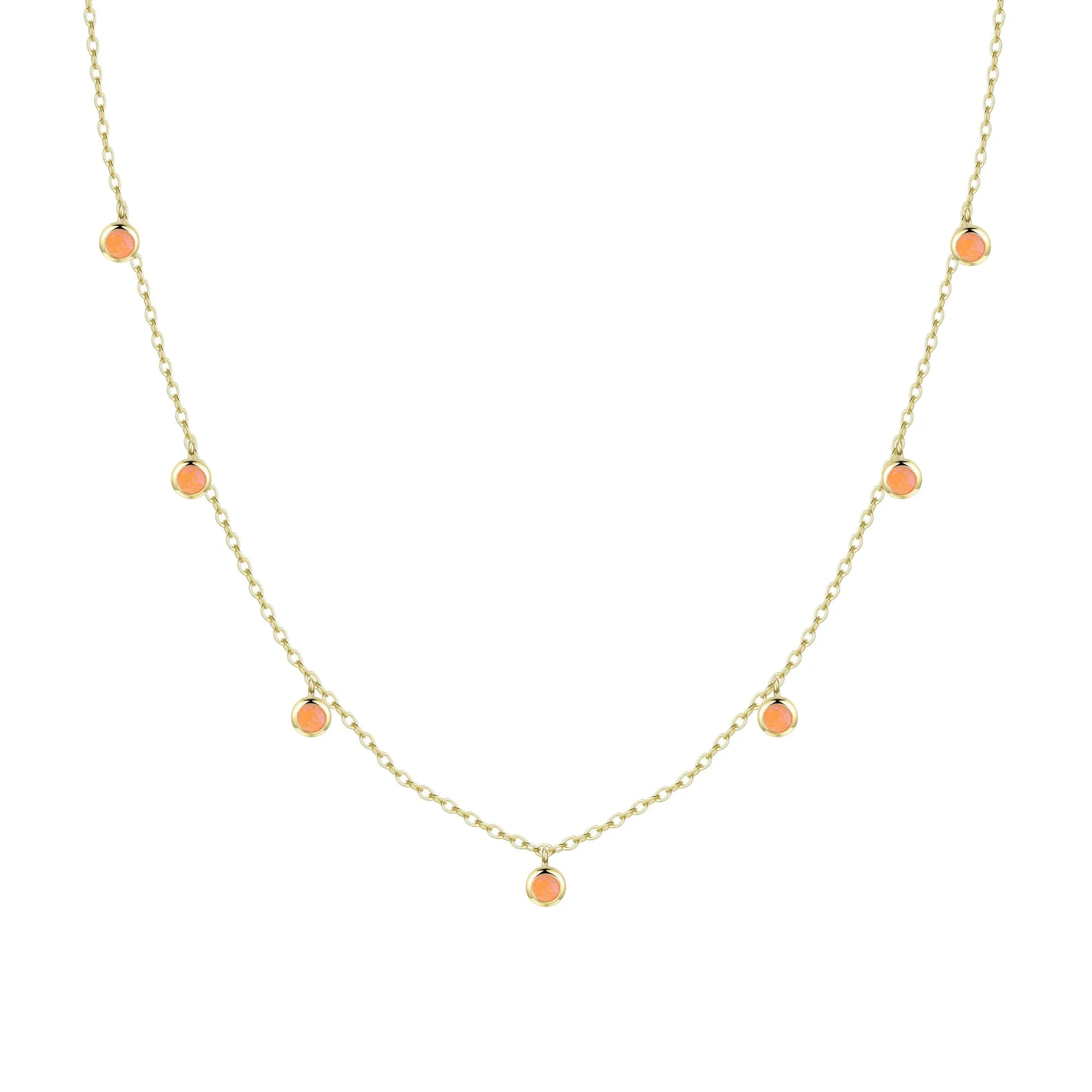 Opal Dew Drops Reversible Layering Necklace