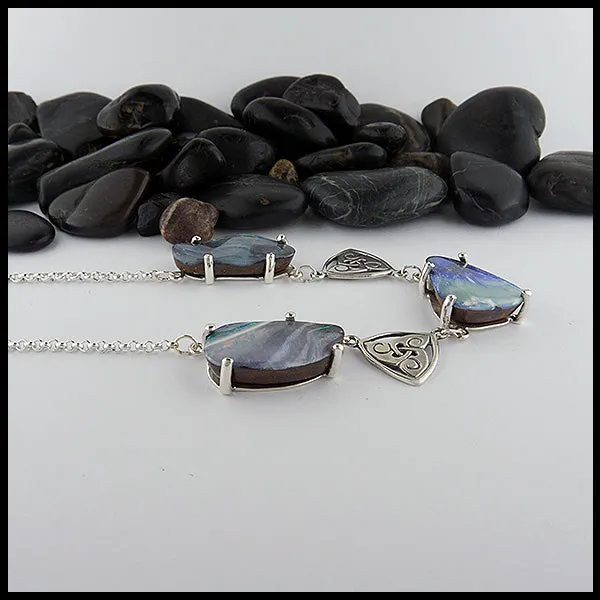 Opal Link Necklace