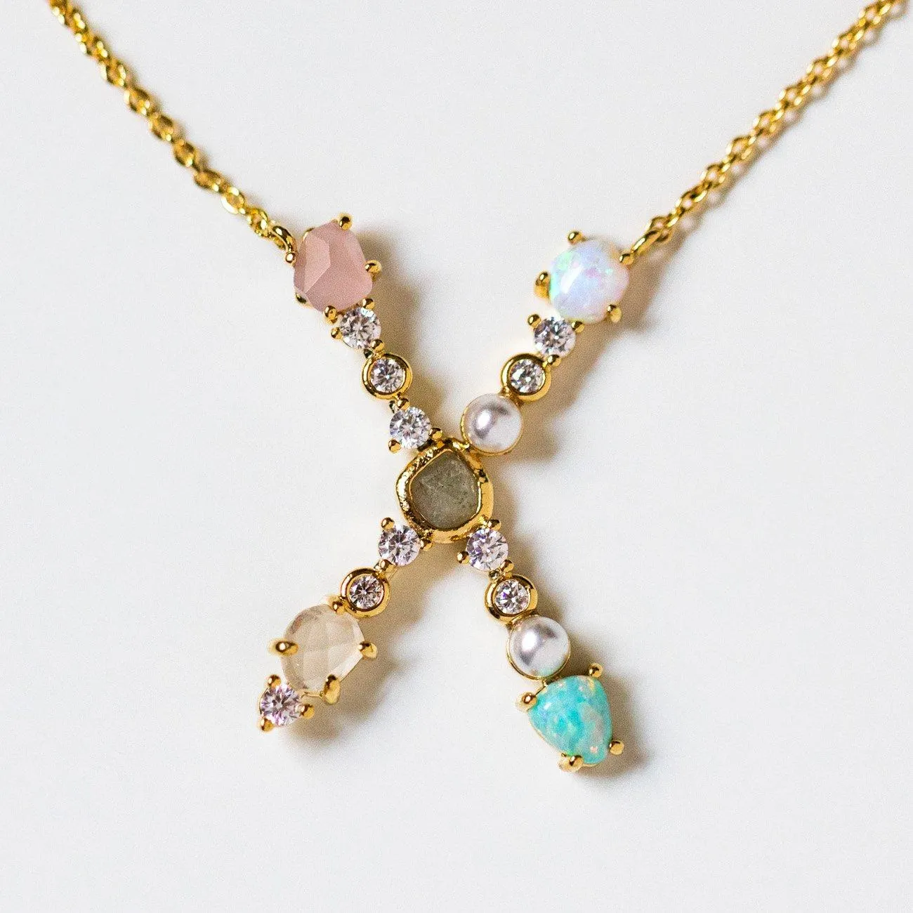 Opal Monogram Pendant