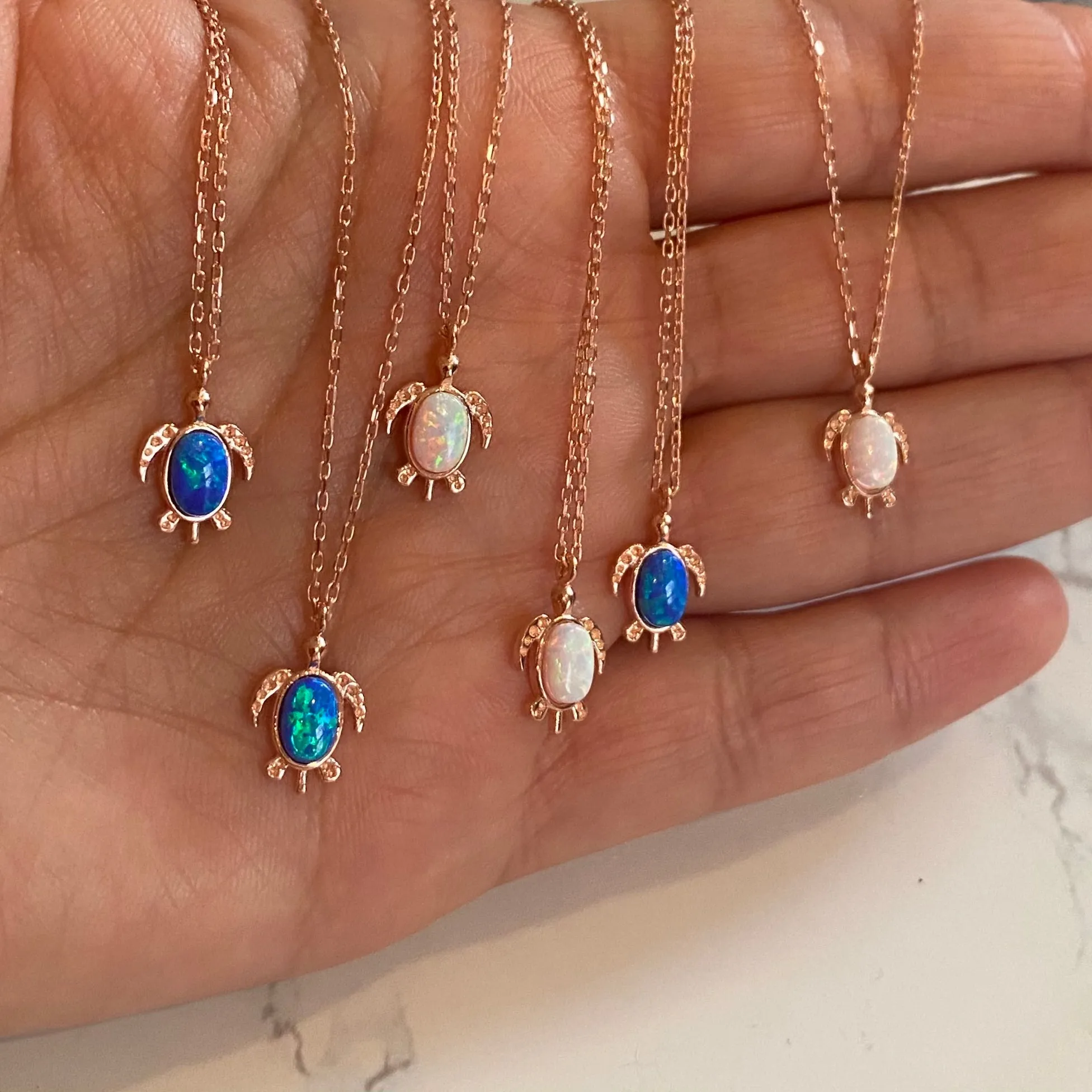 Opal necklaces