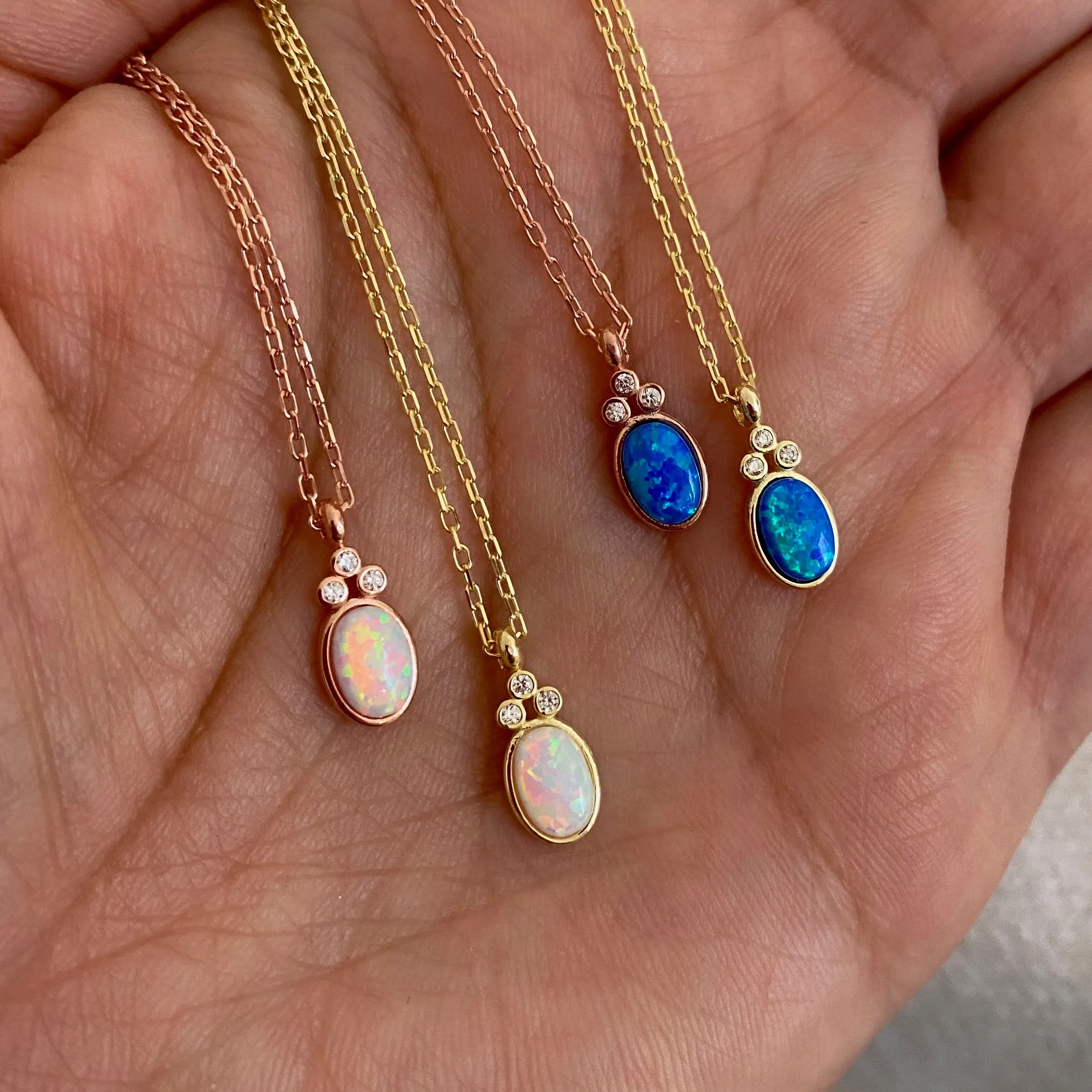 Opal necklaces