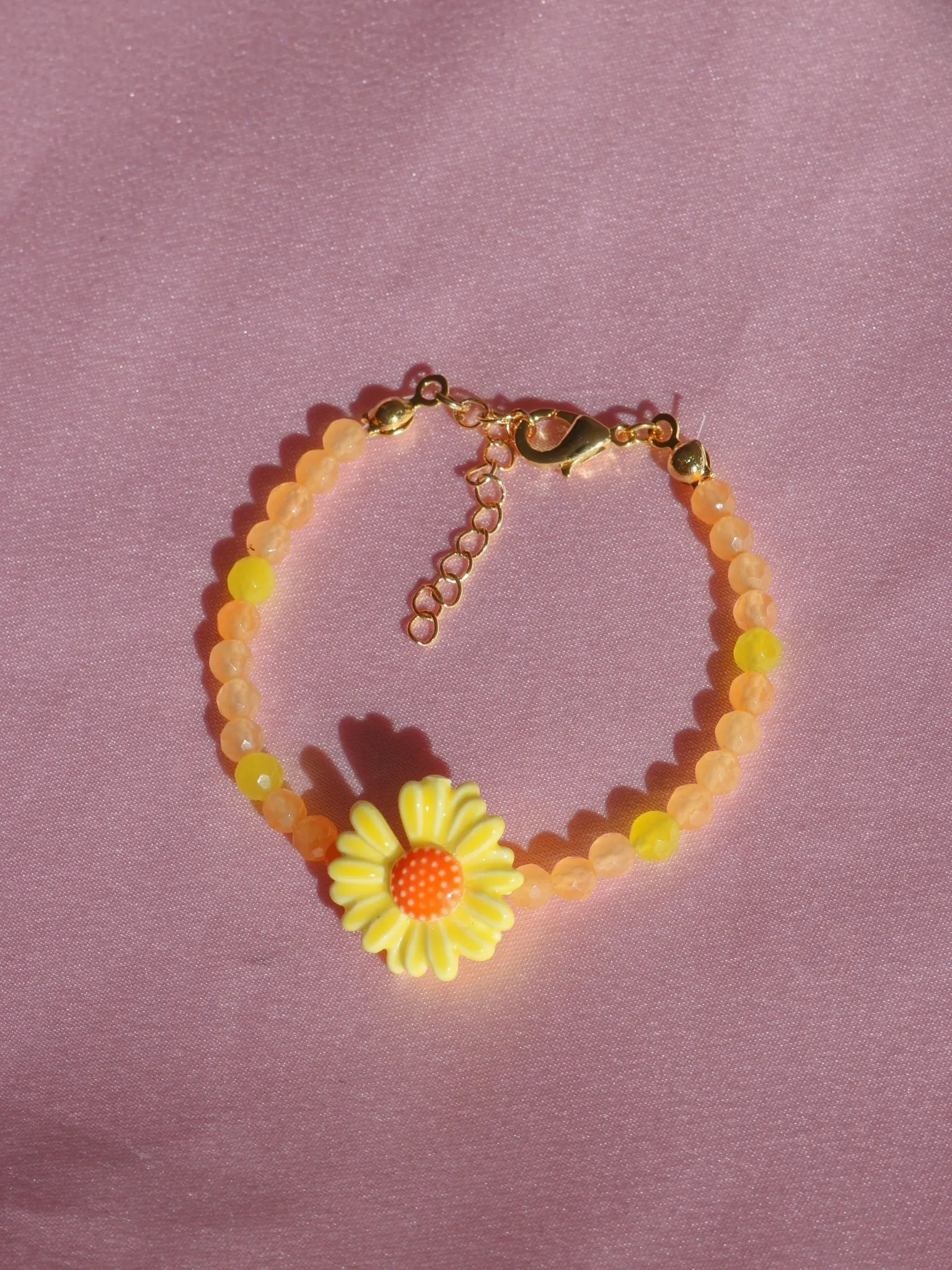 Orange Blossom Bracelet, Friendship Bracelet