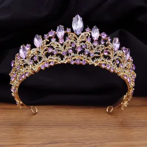 Ornate Crystal Wedding Crown Bridal Tiaras Party Prom Hair Accessories