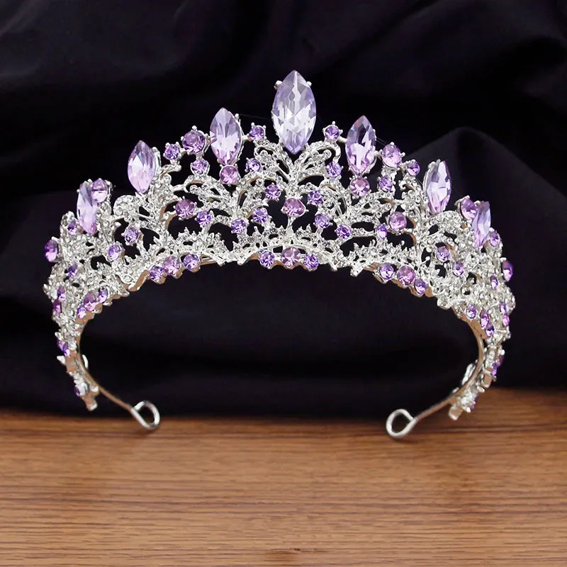 Ornate Crystal Wedding Crown Bridal Tiaras Party Prom Hair Accessories