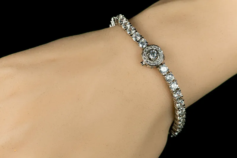 Pavana Vintage Clasps Tennis Bracelet – 7.25in | 20ct