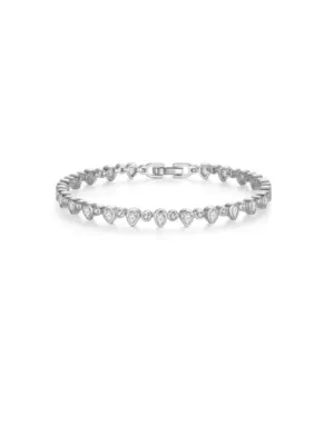 Pear Tennis Bracelet 925 Sterling Silver 18K Gold Vermeil Statement Luxury Bracelets