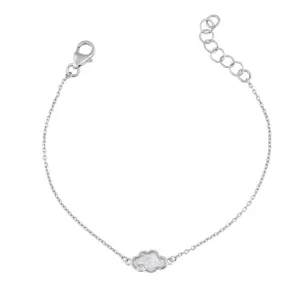 Pearlised Enamel Cloud Diamond Bracelet B5436