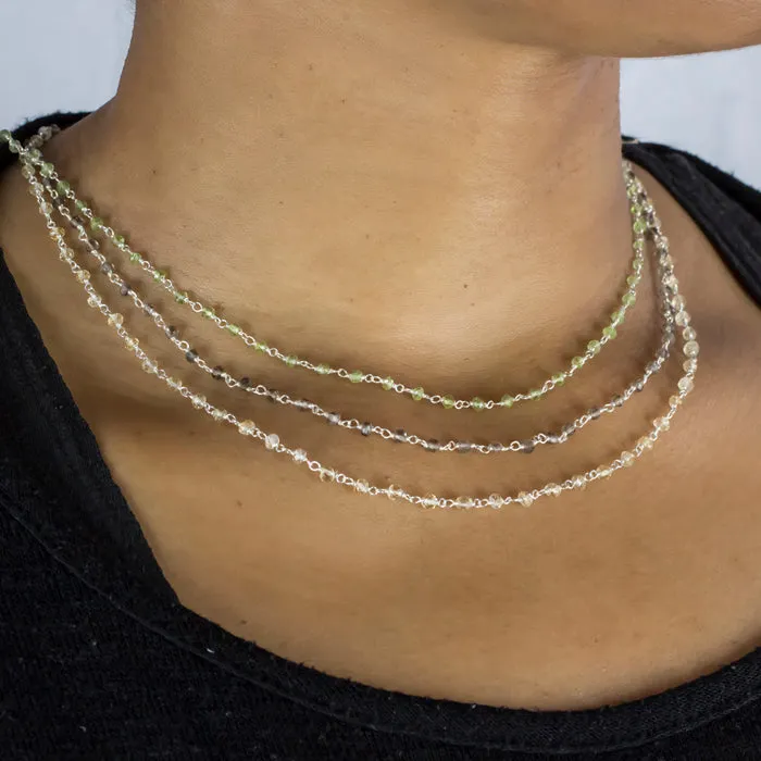 Peridot Beaded Necklace