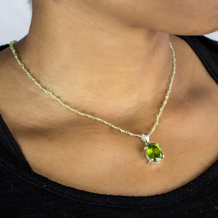 Peridot Beaded Necklace