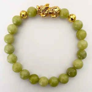 PERIDOT PIXIU BRACELET (AUGUST BIRTHSTONE)