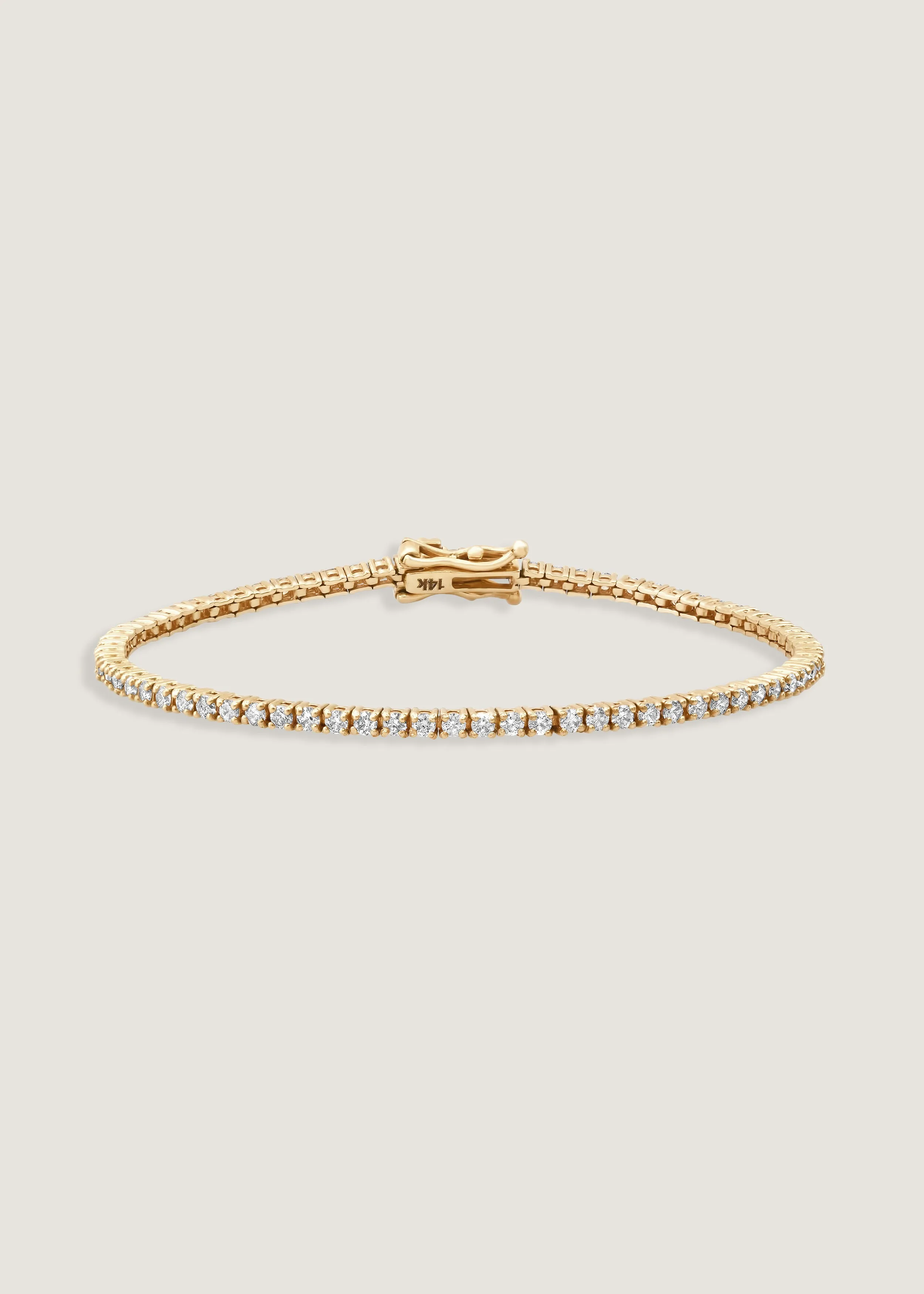 Petite Diana Tennis Bracelet 2.90ctw Yellow Gold