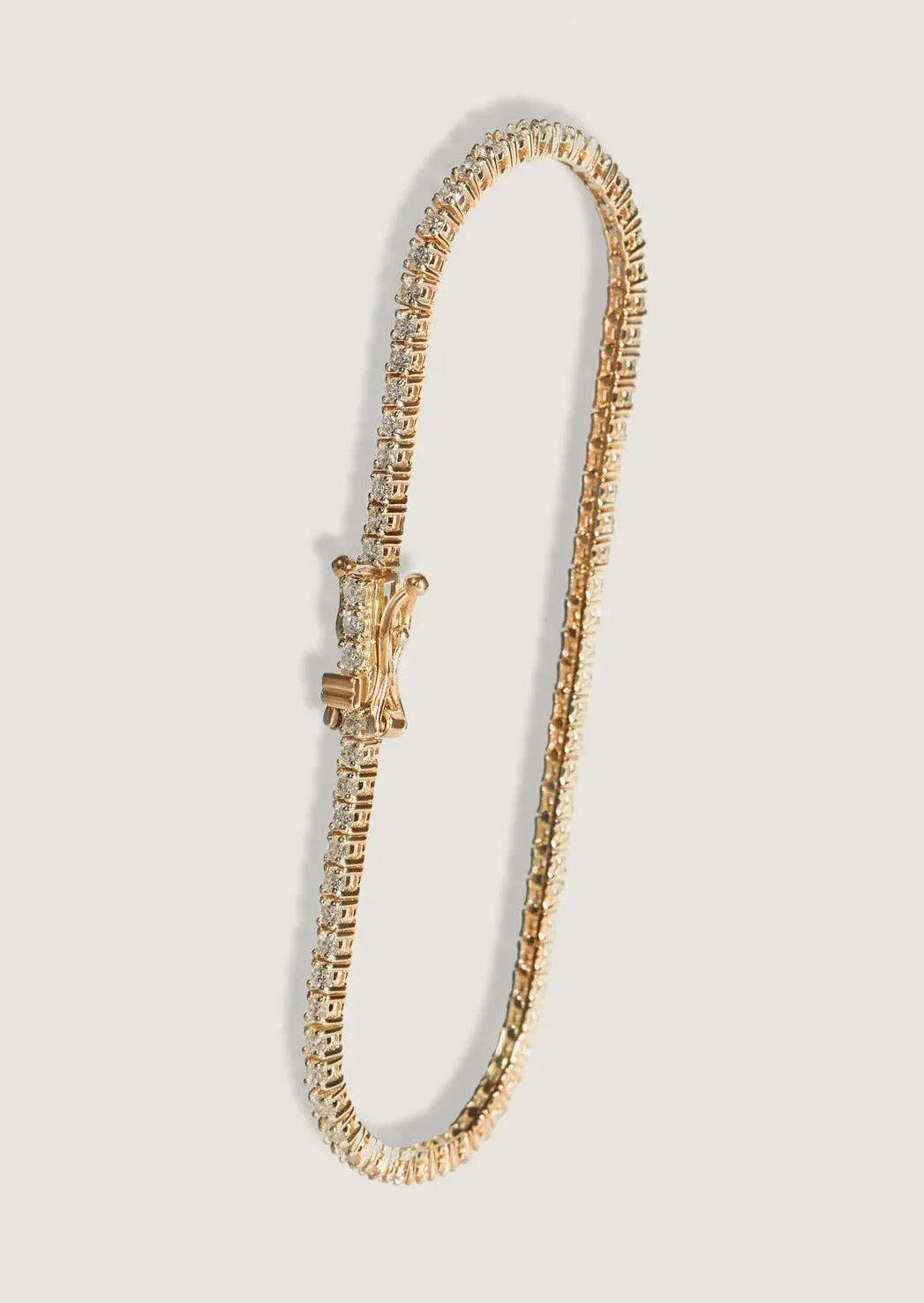 Petite Diana Tennis Bracelet 2.90ctw Yellow Gold