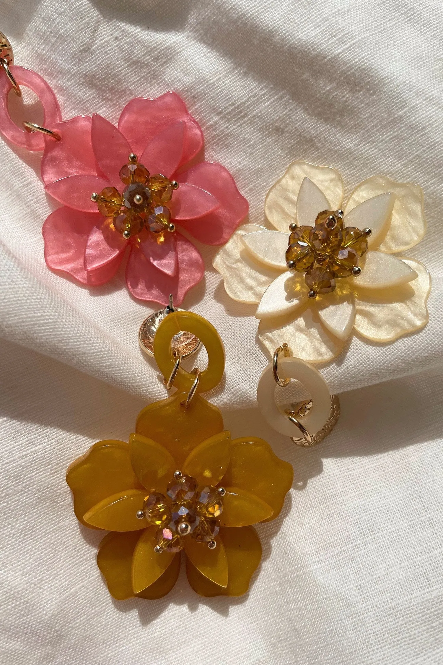 Petra Rose Flower Drop Earrings