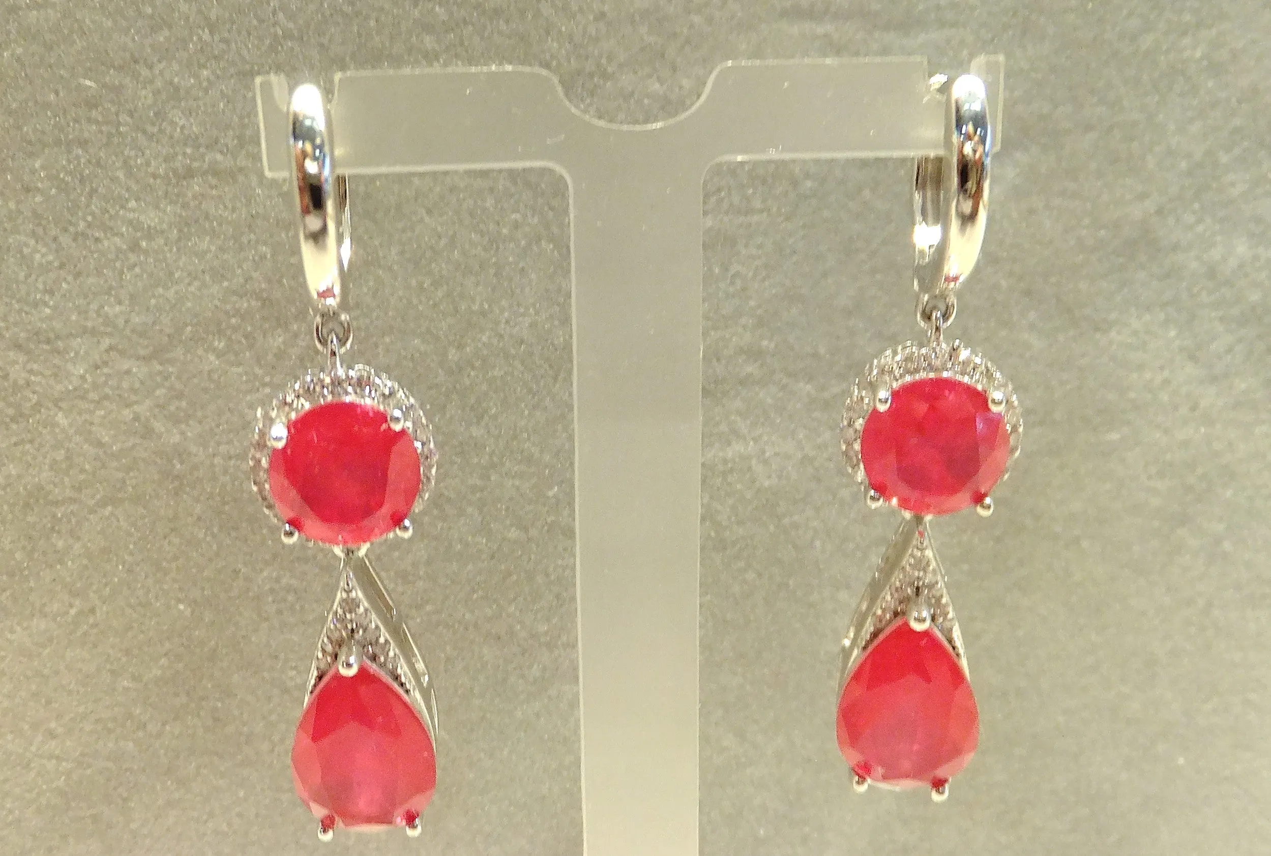 Pink Paraiba Tourmaline Drop Earrings