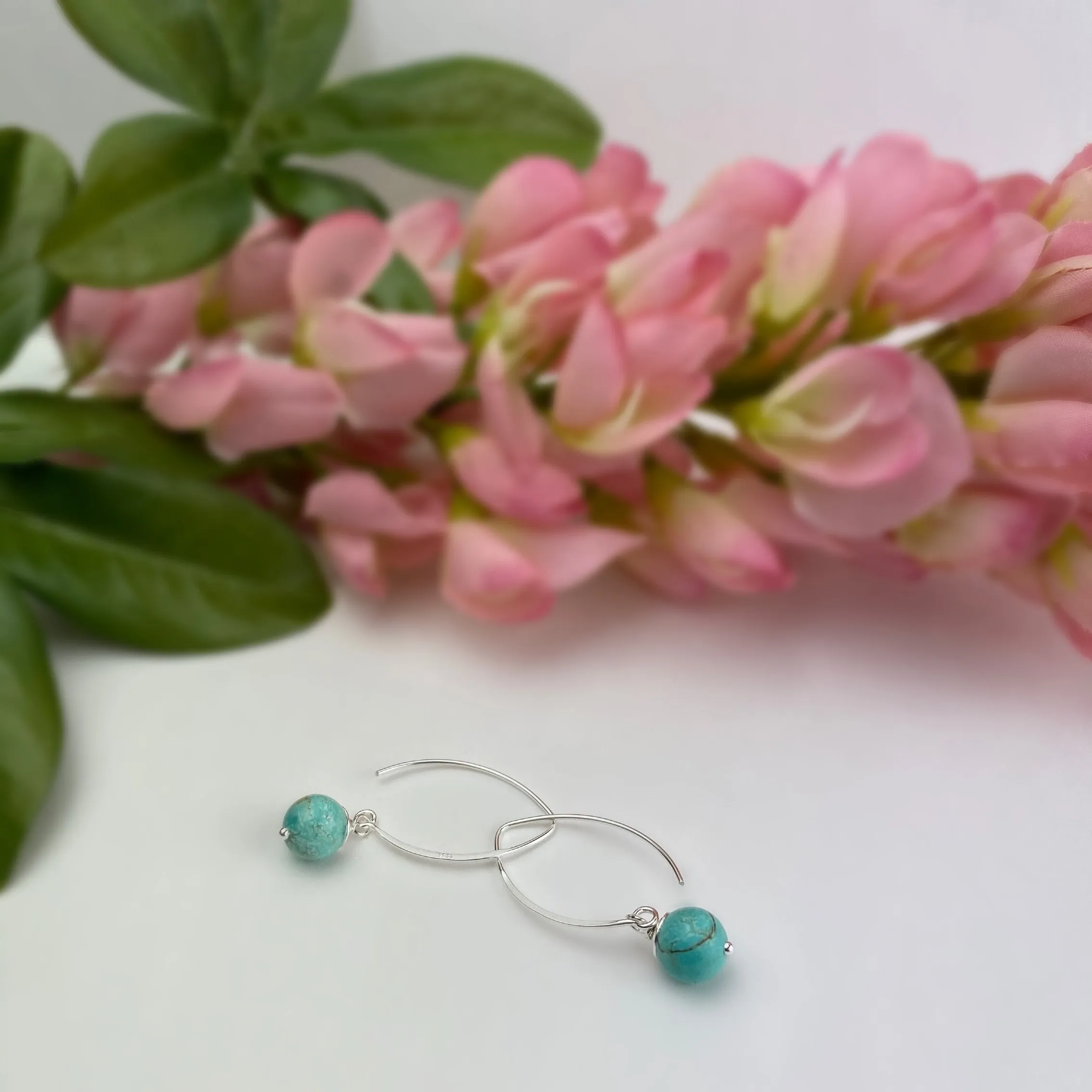 Pop Earrings (Turquoise) - VE490