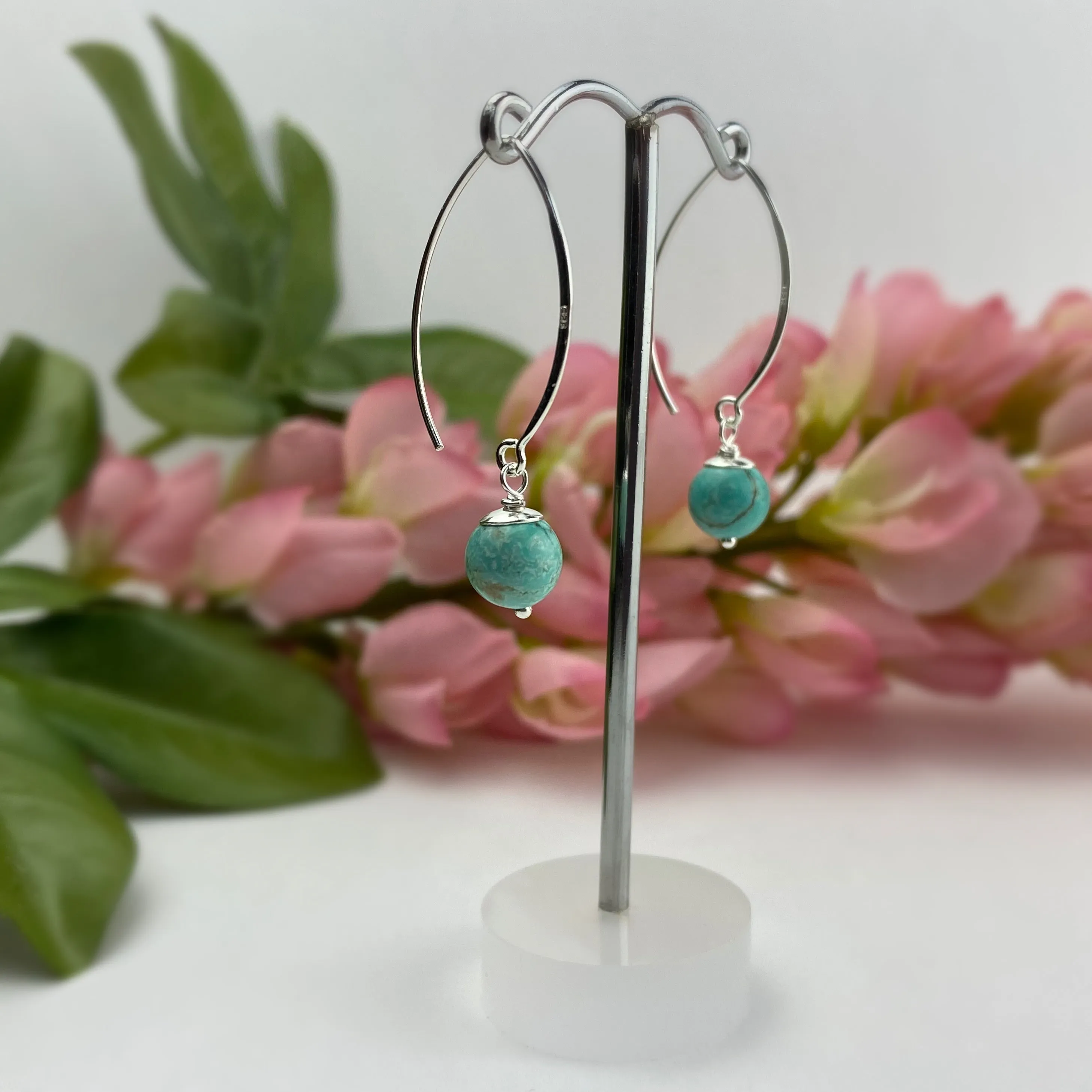 Pop Earrings (Turquoise) - VE490