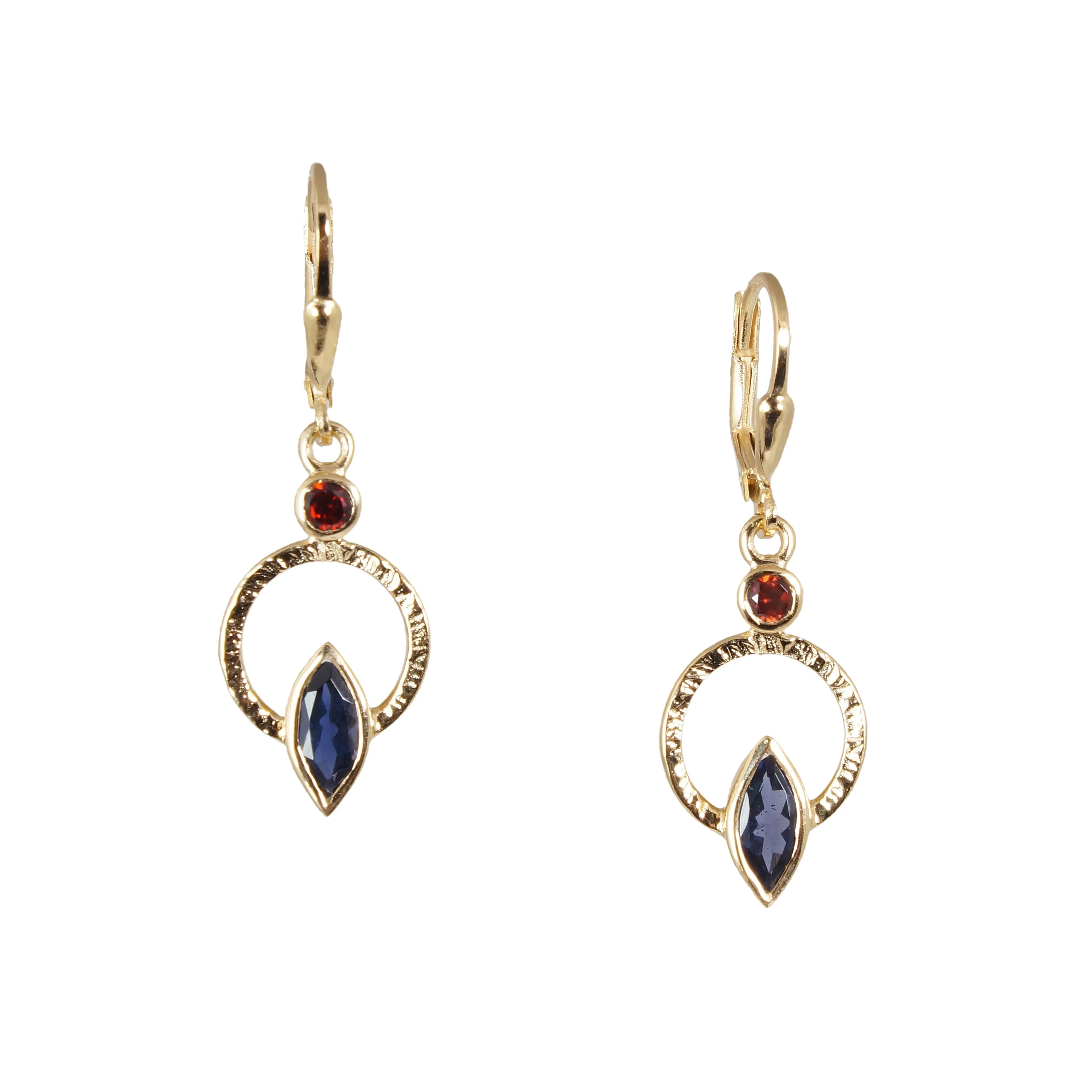 Q Earrings 18k Vermeil