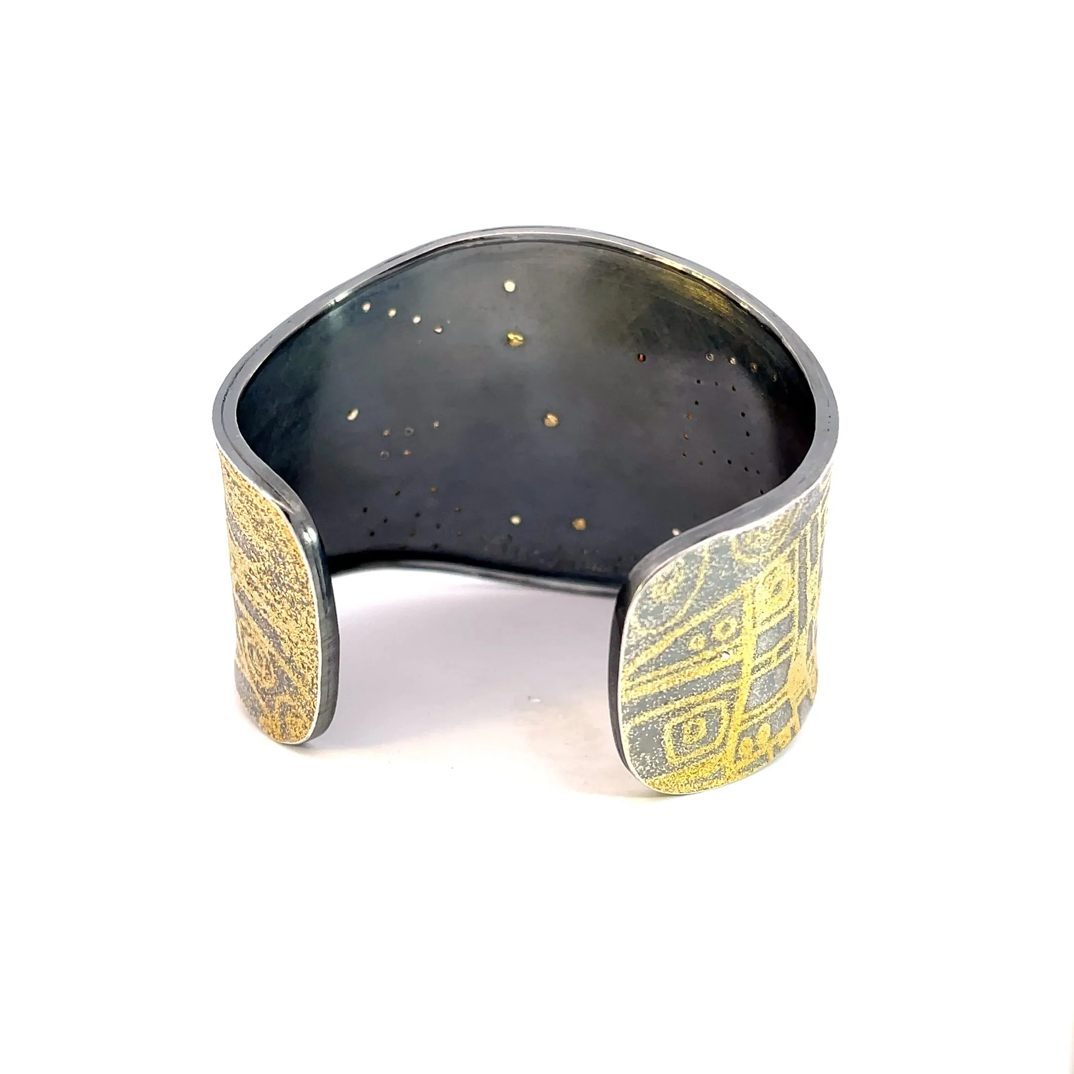 "Bee Klimt" Cuff Bracelet